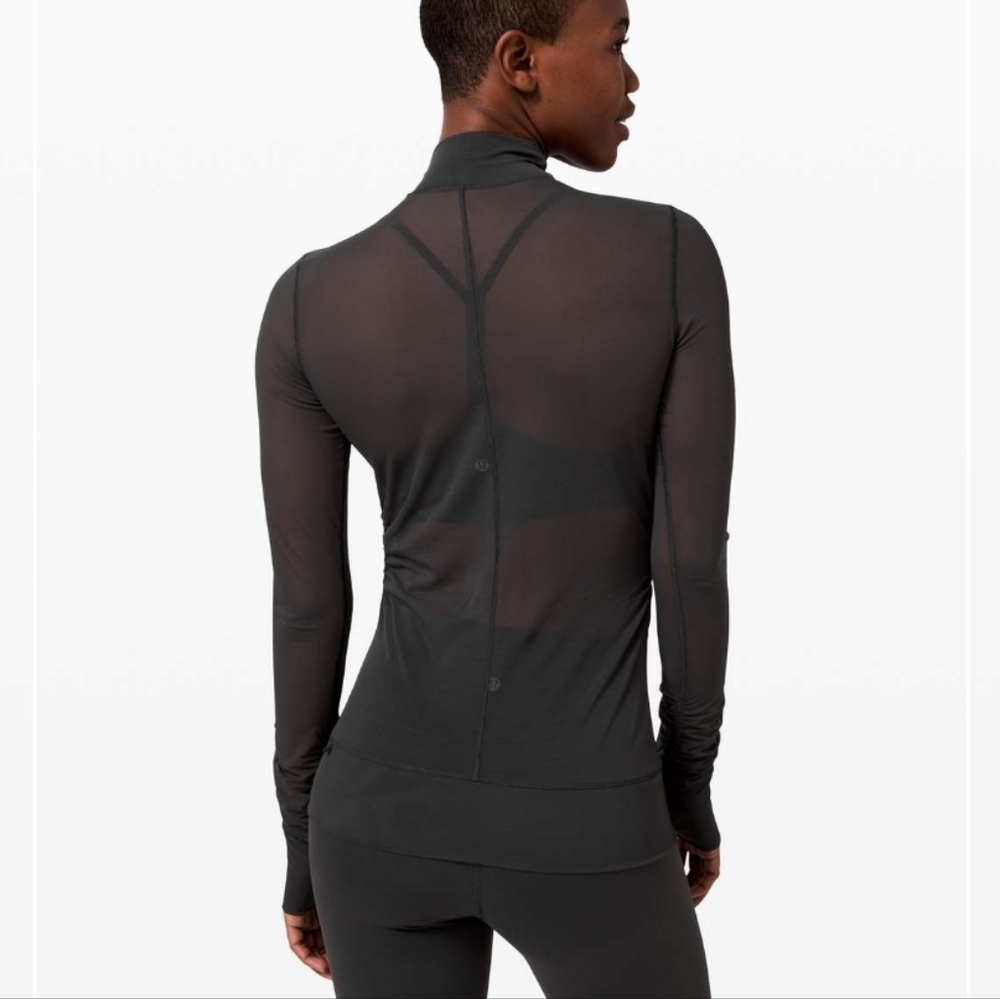 Lululemon Sheer Thrill Mock Neck Long Sleeve